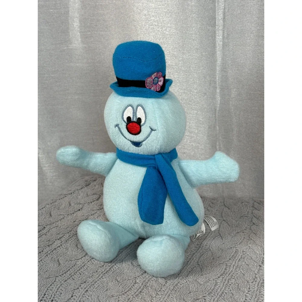 Frosty the Snowman Plush Toy Blue Hat Scarf Stuffed Animal Childrens Gift‎